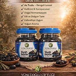 2 ADET TAŞ BASKI SİYAH ZEYTİN 900 GR(261-290)