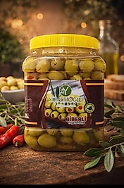 BİBERLİ DOMAT ZEYTİNİ 700 GR